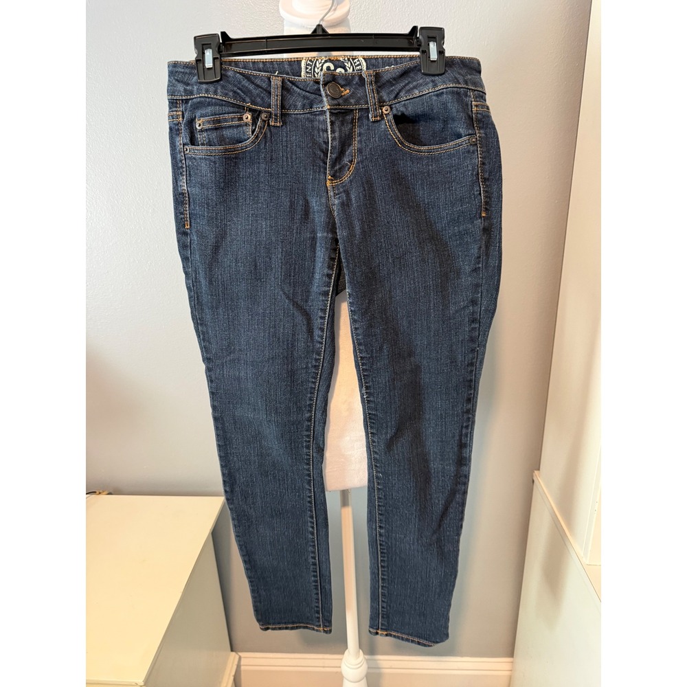 SO Authentic Heritage Skinny Jeans Dark Wash Denim Womens Size 7 Regular